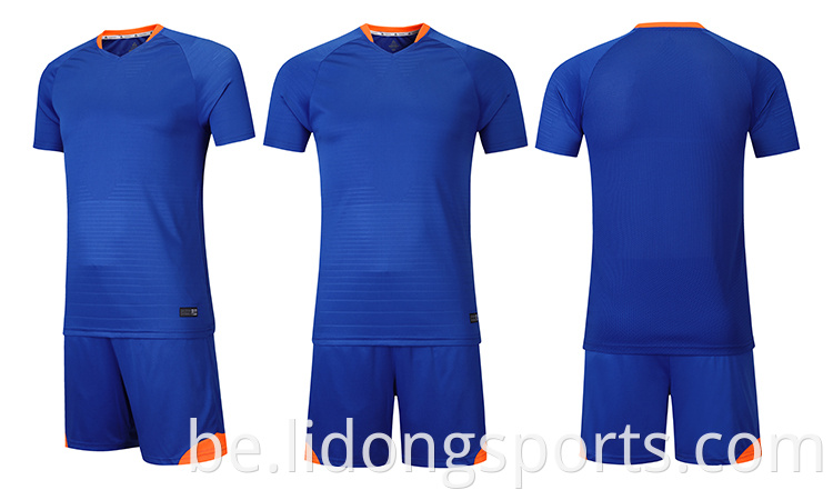 2021 г. Высокая якасць Slim Fit Custom Design Polyester Sublimated Soccer Jersey